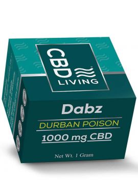 CBD Dabz/Wax/Shatter/Воск 1000mg CBD Living (Durban Poison) 1g