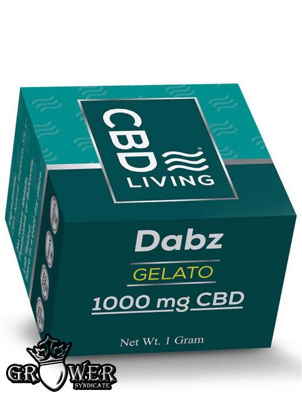 CBD Dabz/Wax/Shatter/Воск 1000mg CBD Living (Gelato) 1g - Купить CBD Товары в интернет магазине GrowerSyndicate
