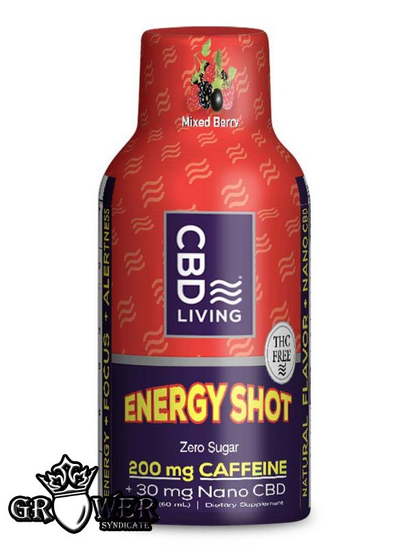 CBD Energy Shot 30mg (Энергетик, Микс Ягод) - Купить Товары с CBD в интернет магазине GrowerSyndicate