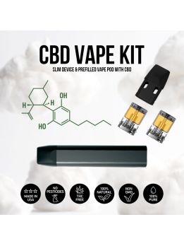CBD Vape Pod Kit 1000mg - Купить Жидкость в интернет магазине GrowerSyndicate